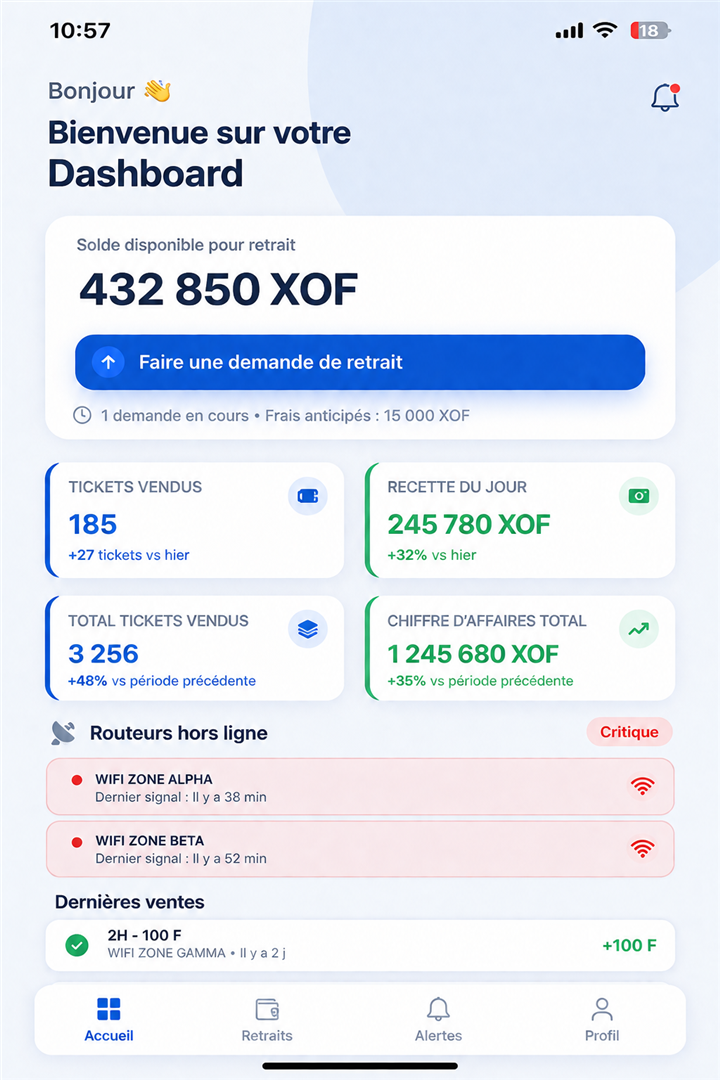 Gardez vos WiFi Zones sous contrôle, où que vous soyez